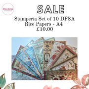 Stamperia DFSA Collection of 10 A4 Rice papers